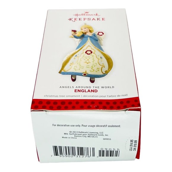 Hallmark Keepsake Angels Around The World England Christmas Tree Ornament 2013 - Picture 10 of 11